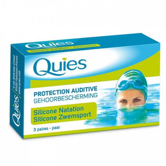 Quies Protections auditives anti eau en silicone taille adulte