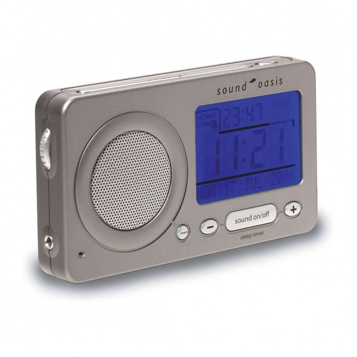 Sound Oasis S-850 réveil de voyage générateur bruit blanc 19 sons - acouphènes la nuit