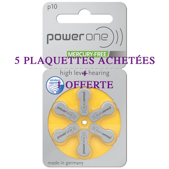 Pile power one 10 5 plaquettes achetées 1 plaquette offerte